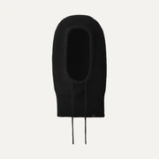 Femme Cagoule en maille à cordon - BLACK