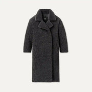 Femme Gertrude Long Teddy Coat II - INK