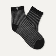 Femme Chaussette 3/4 Plora Shimmer - BLACK