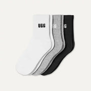 Femme Lot de trois paires de chaussettes 3/4 Quinlin à logo - NIMBUS / GREY HEATHER / BLACK