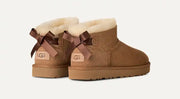Femme Botte Ultra Mini Bailey Bow - CHESTNUT