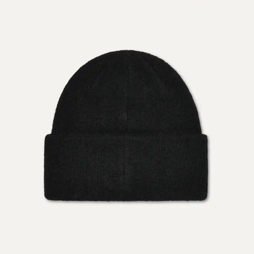 Femme Bonnet Fuzzy UGG à logo - BLACK