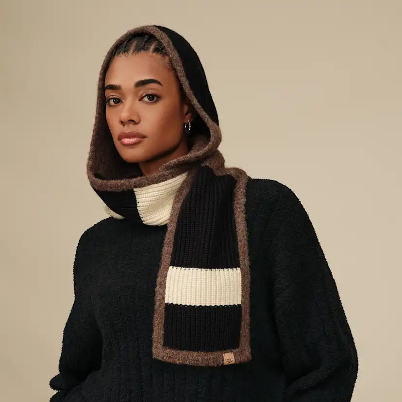 Femme Écharpe à capuche color block - BLKM