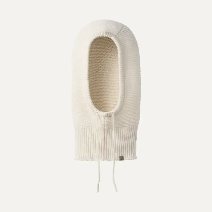 Femme Cagoule en maille à cordon - CREAM