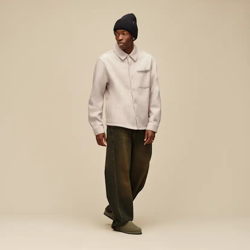 Homme Bonnet côtelé épais UGGbraid - BLACK