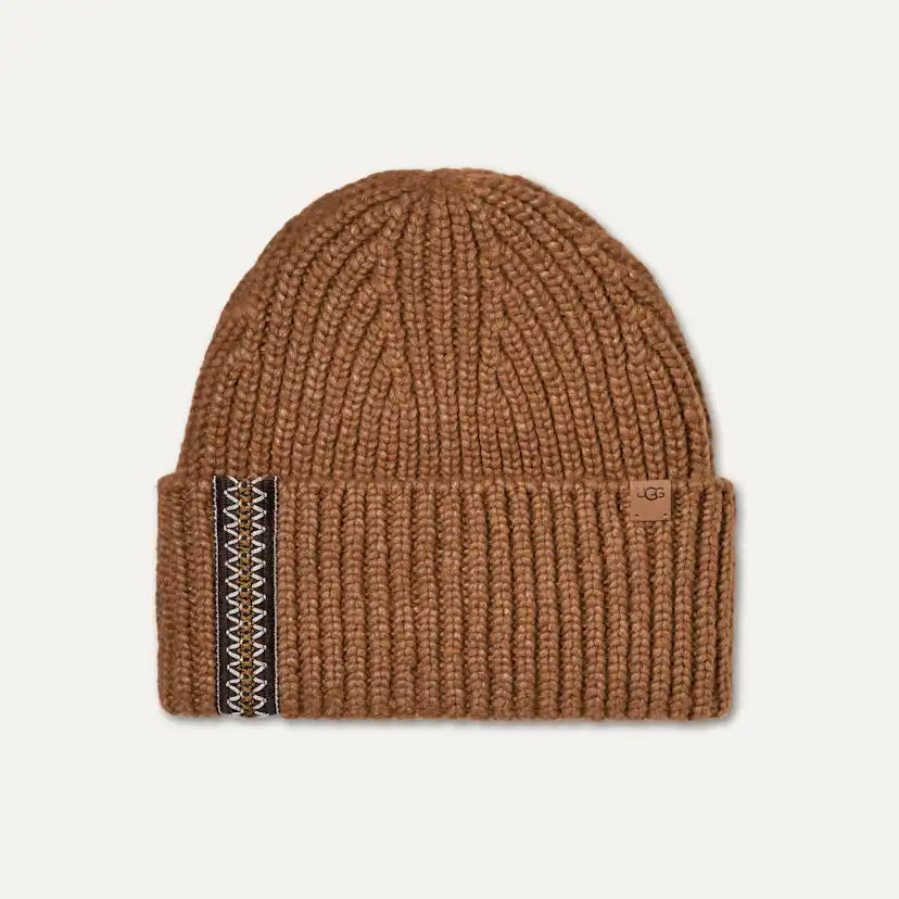 Homme Bonnet côtelé épais UGGbraid - CHESTNUT