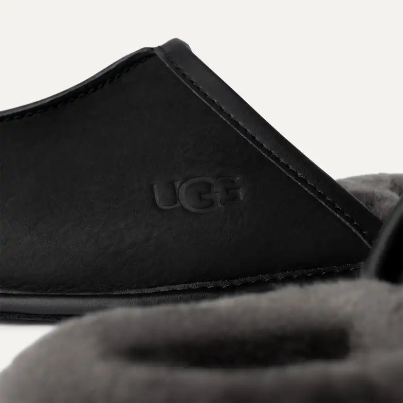 Homme Chausson Scuff - BLACK
