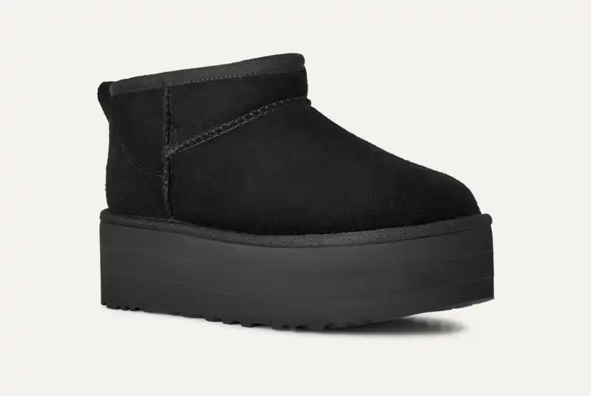 Femme Botte Classic Ultra Mini à plateforme - BLACK