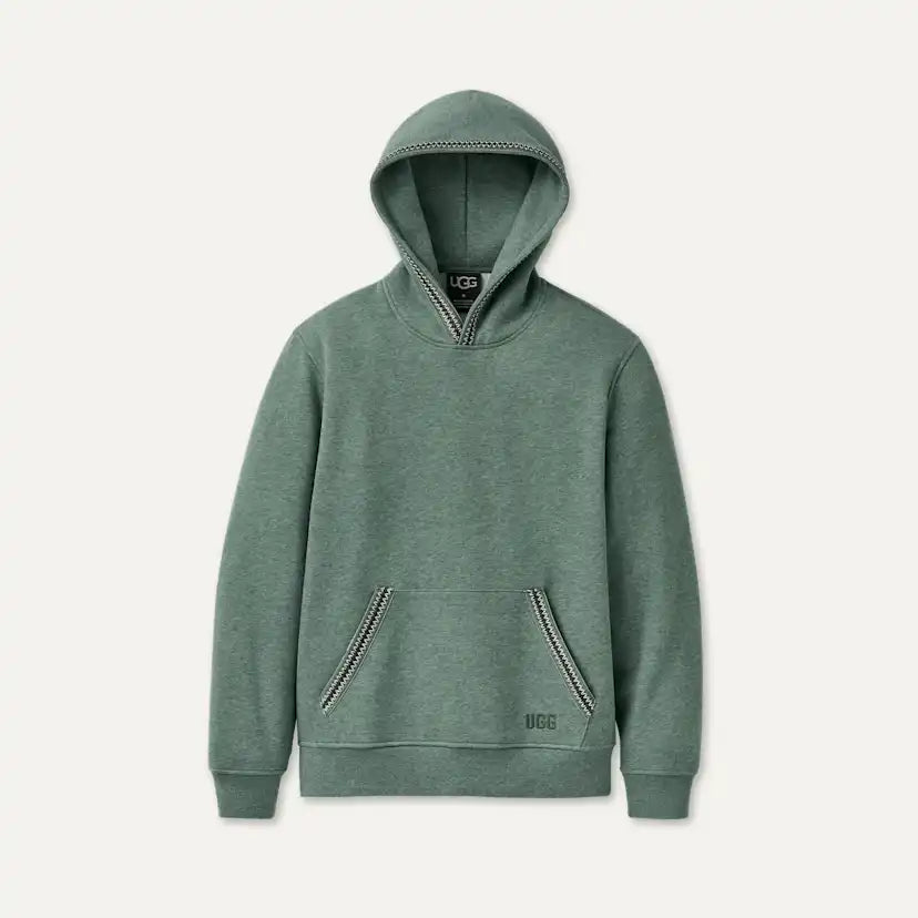 Homme Sweat à capuche Tasman - GREEN STONE HEATHER