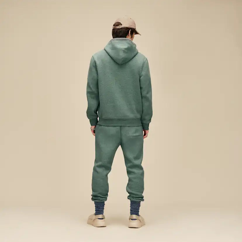 Homme Sweat à capuche Tasman - GREEN STONE HEATHER
