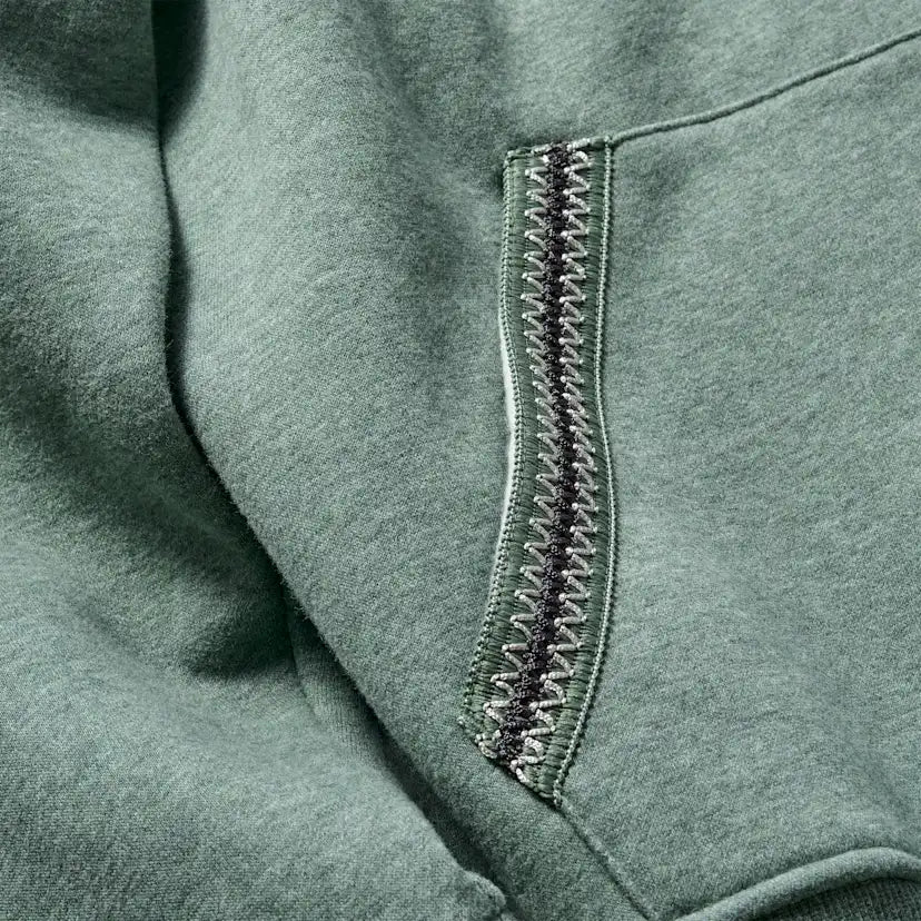 Homme Sweat à capuche Tasman - GREEN STONE HEATHER