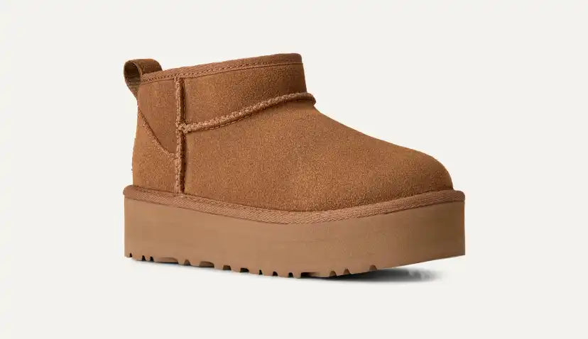 Enfants Botte Classic Ultra Mini à plateforme - CHESTNUT