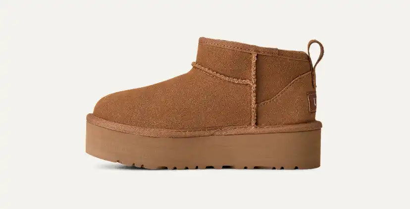 Enfants Botte Classic Ultra Mini à plateforme - CHESTNUT