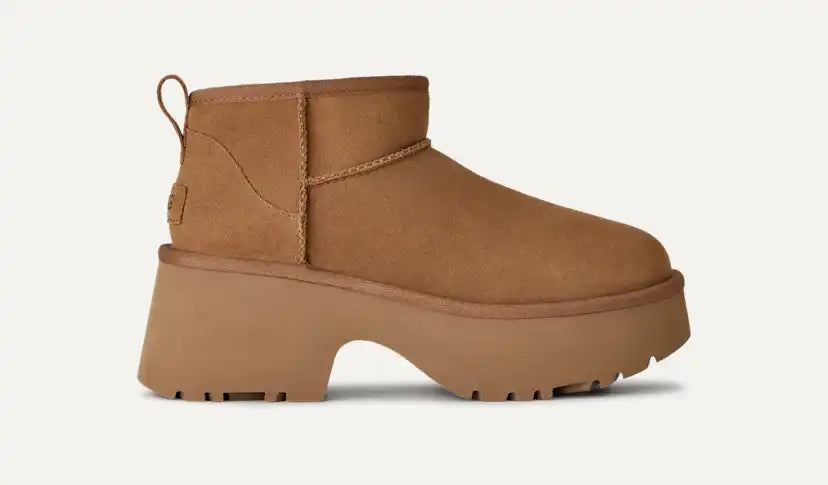 Femme Botte Classic Ultra Mini New Heights - CHESTNUT