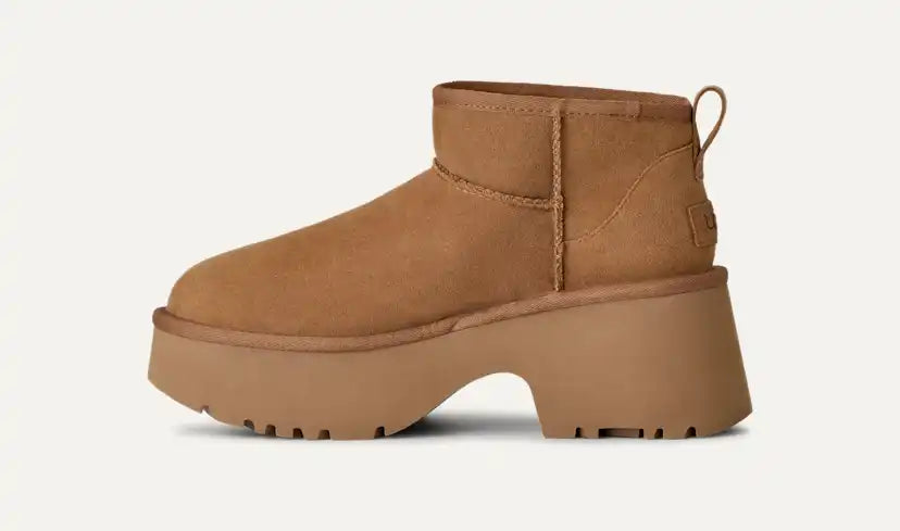 Femme Botte Classic Ultra Mini New Heights - CHESTNUT
