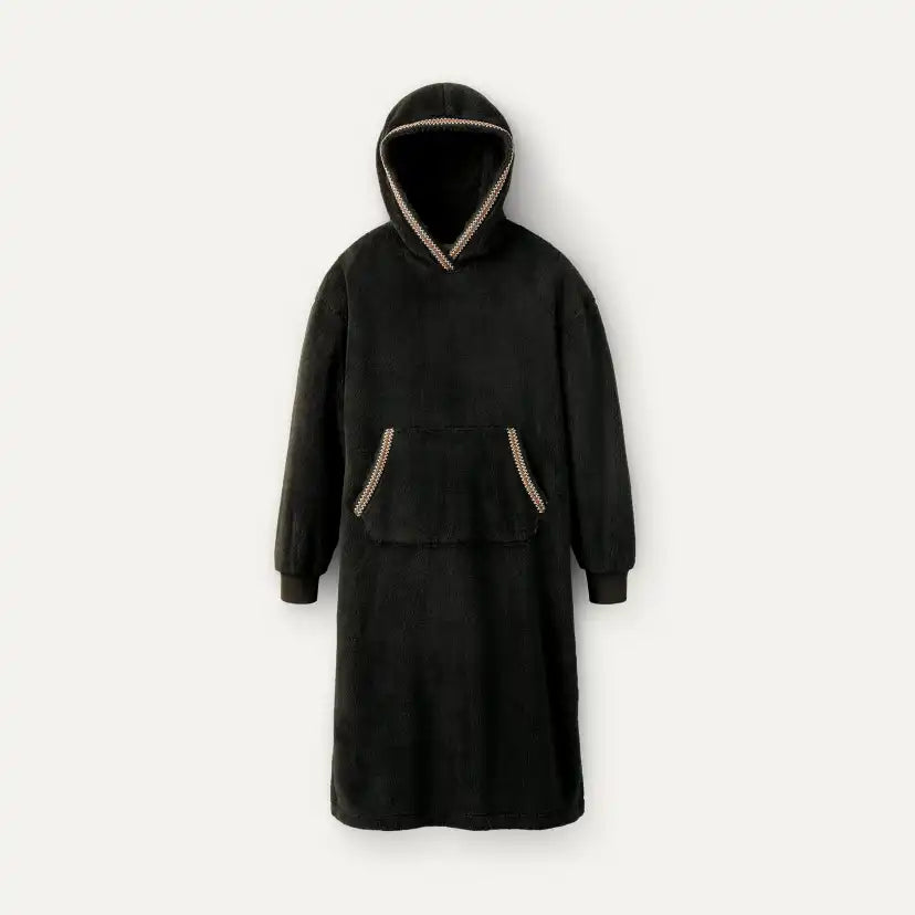Unisexe Sweat à capuche oversize en UGGfluff - BLACK