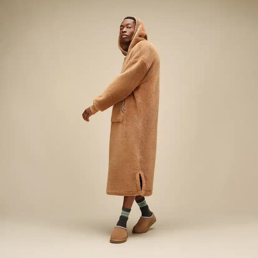 Unisexe Sweat à capuche oversize en UGGfluff - CHESTNUT