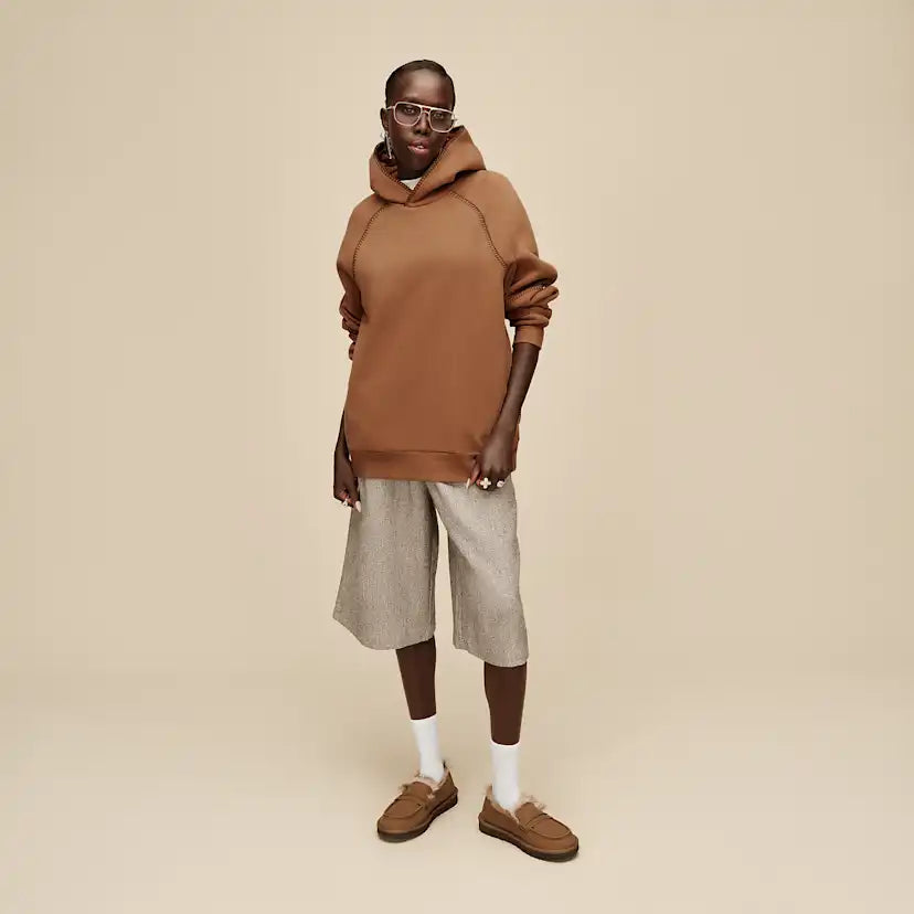 Femme Sweat à capuche Classic - CHESTNUT