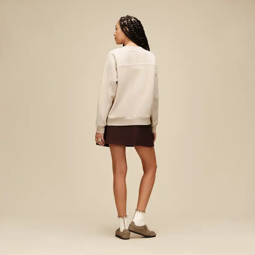 Femme Pull à col rond Classic - SAND HEATHER