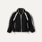 Femme Veste Nikia Crochet en UGGfluff - BLACK