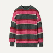 Femme Haut Riz Rib - ARUGULA STRIPE