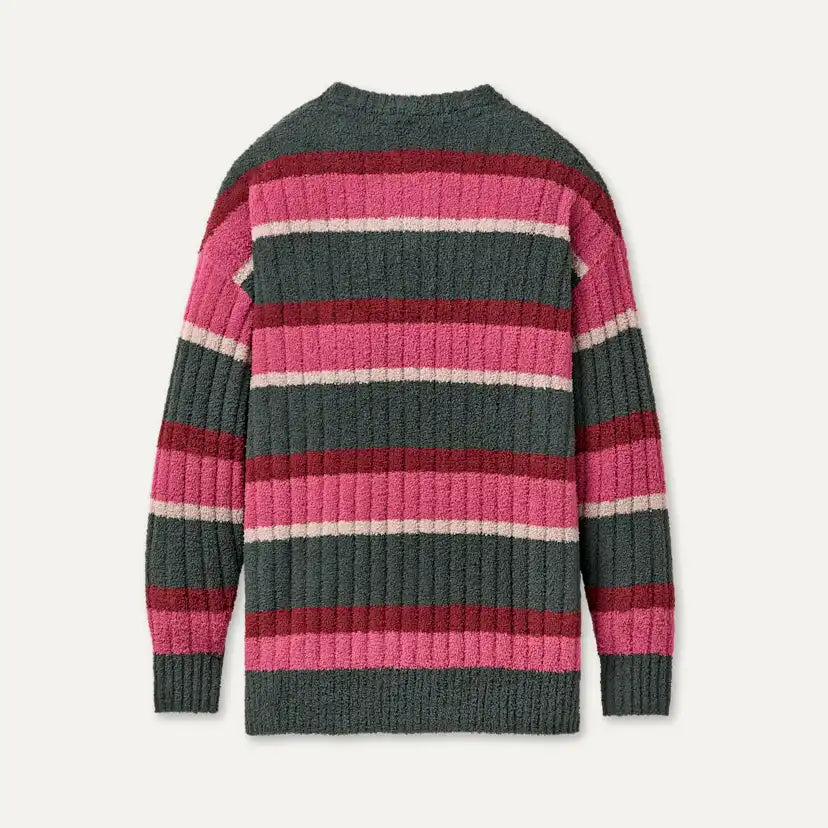 Femme Haut Riz Rib - ARUGULA STRIPE