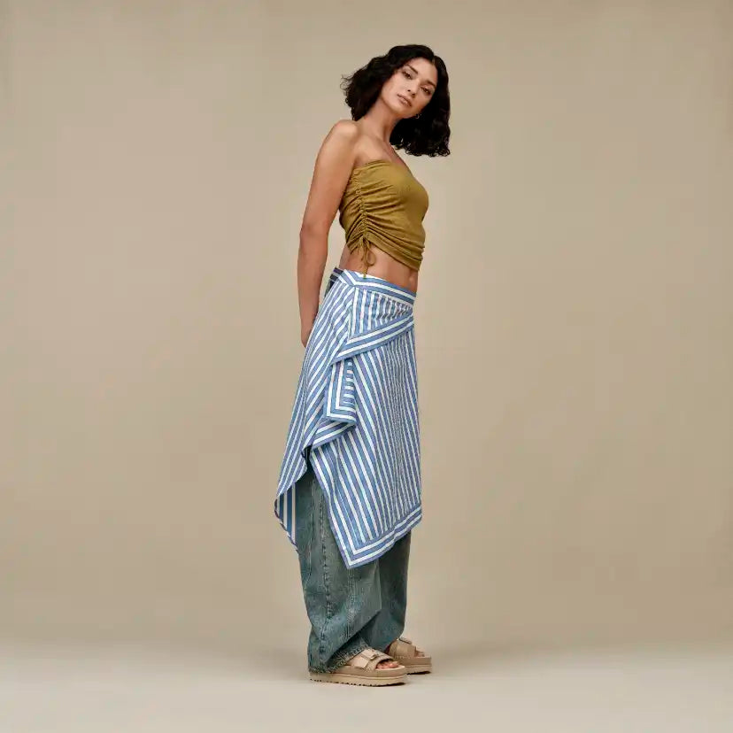 Femme Haut bandeau côtelé Emilia