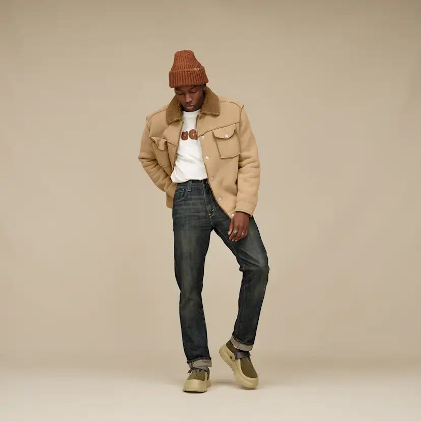 Homme Veste Janson UGGfluff II - SAND
