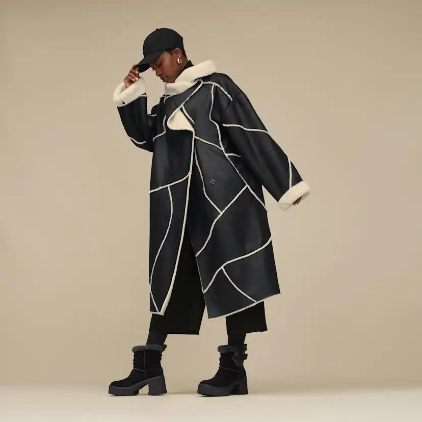Femme Manteau Emberlynn LuxeFluff