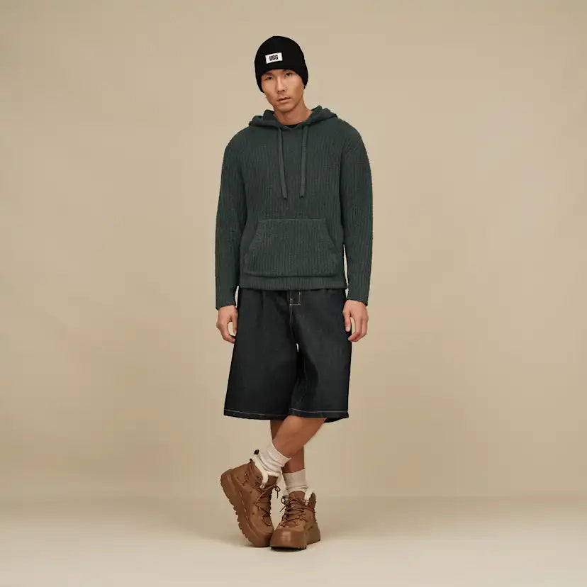 Homme Finnegan Hoodie Rib - ARUGULA