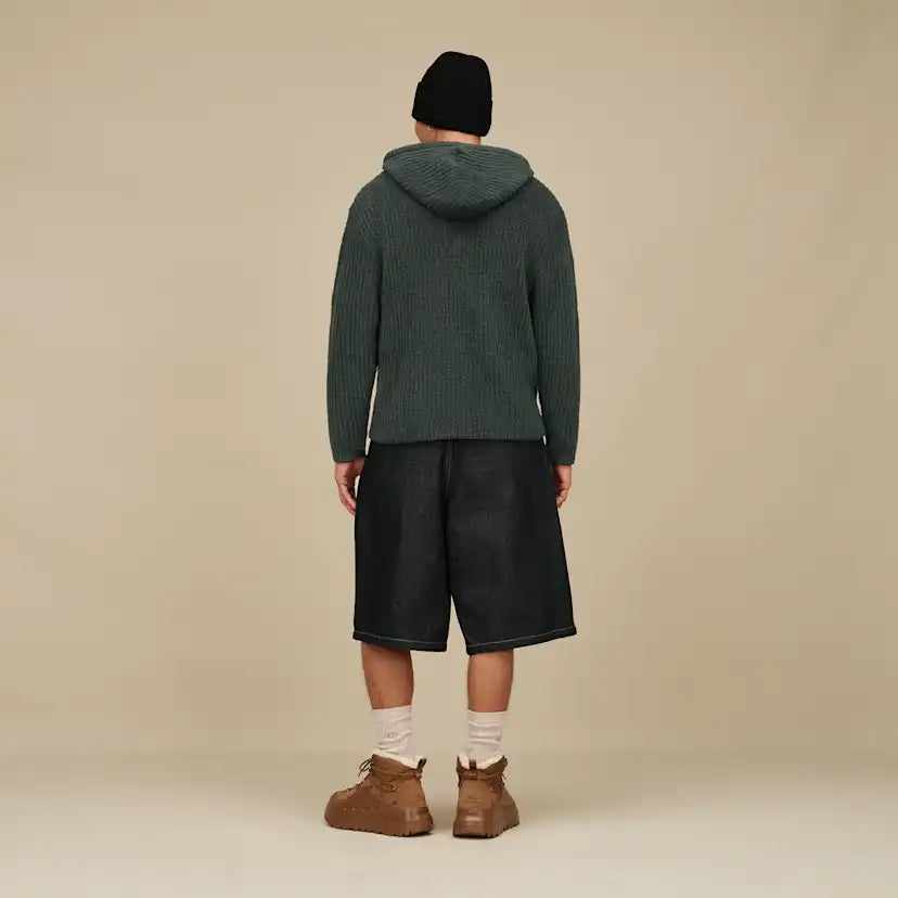 Homme Finnegan Hoodie Rib - ARUGULA