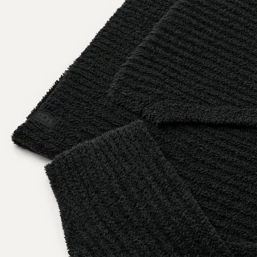 Homme Finnegan Hoodie Rib - BLACK
