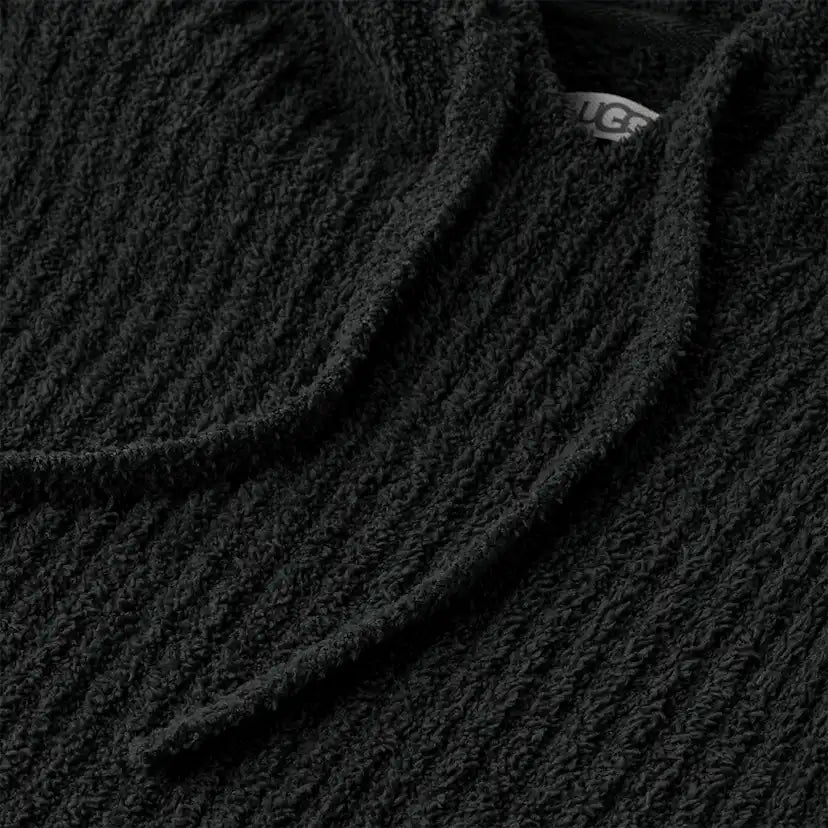 Homme Finnegan Hoodie Rib - BLACK