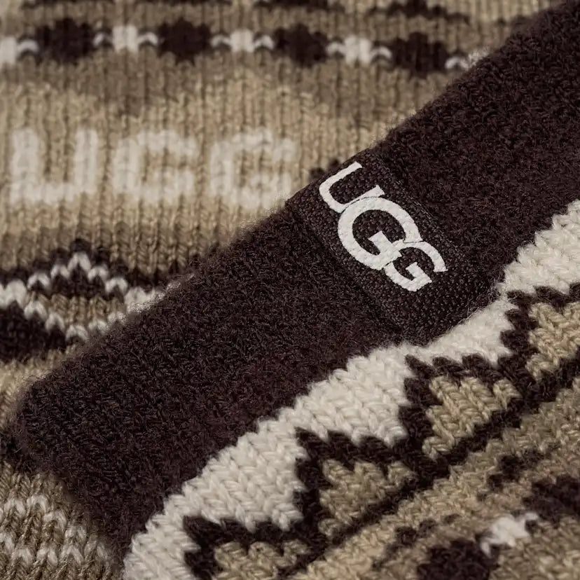 Femme Chaussette 3/4 Cressida Cozy - UGGISLE COFFEE GROUNDS MULTI