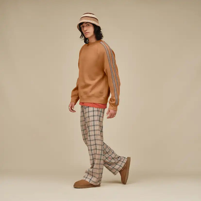 Homme Tasman sweatshirt à col rond - CHESTNUT