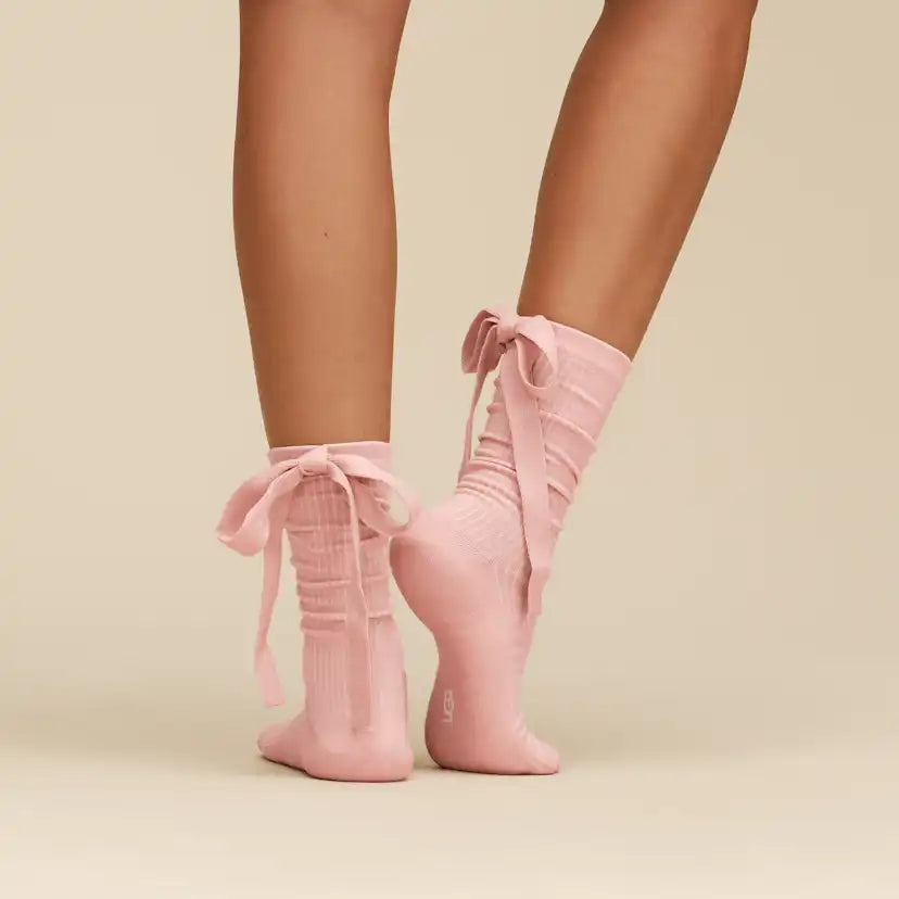Femme Chaussette Serenella Novelty Bow - DUSK