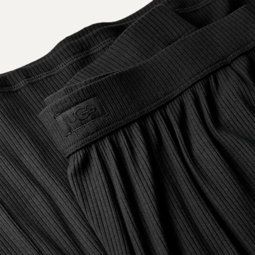 Femme Pantalon large Imogen côtelé - BLACK