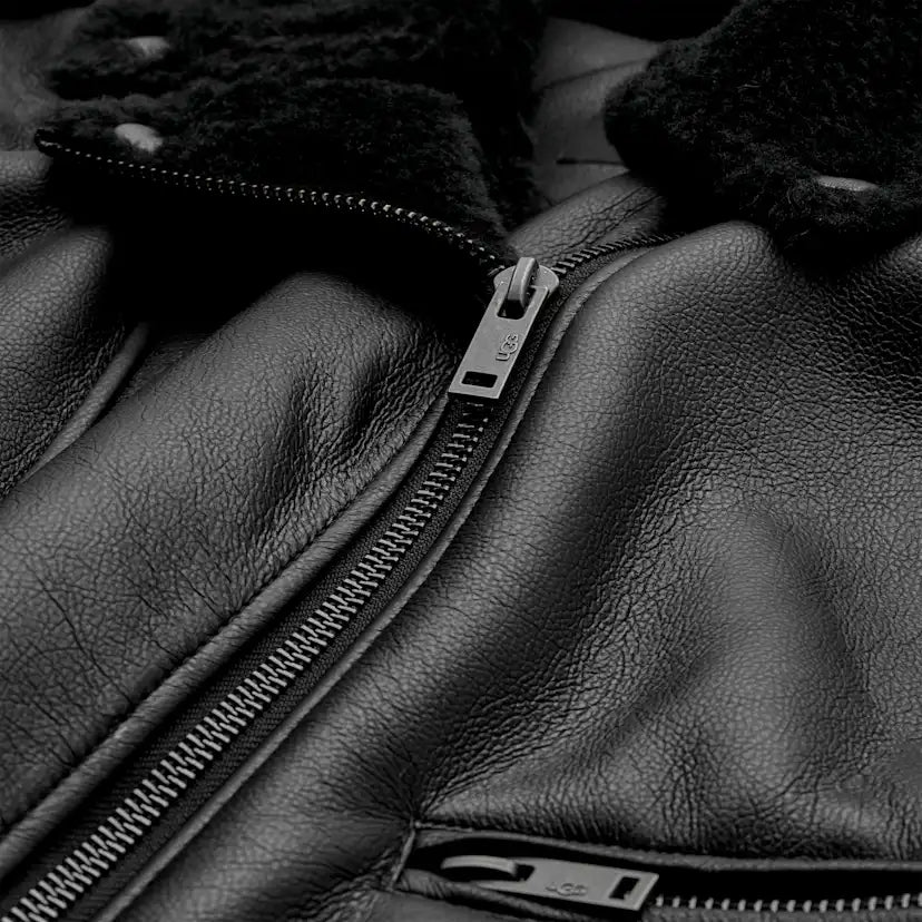 Femme Veste de moto Finnian LuxeFluff - BLK