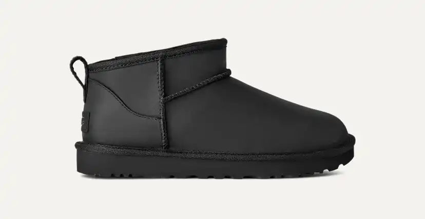 Femme Botte Classic Ultra Mini en cuir - BLK