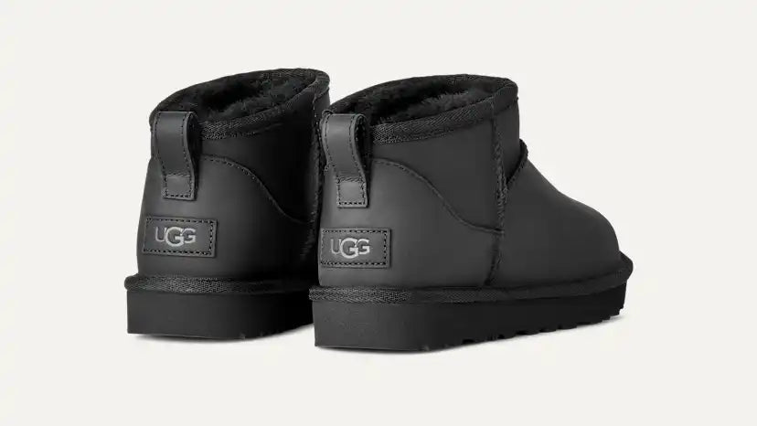 Femme Botte Classic Ultra Mini en cuir - BLK