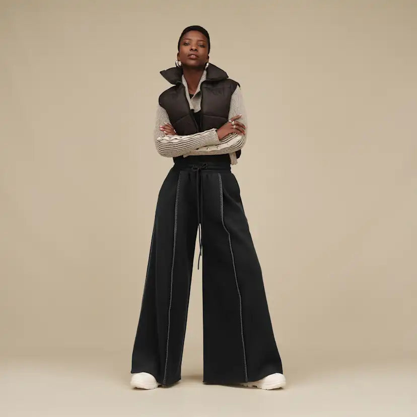 Femme Pantalon large Classic - BLACK