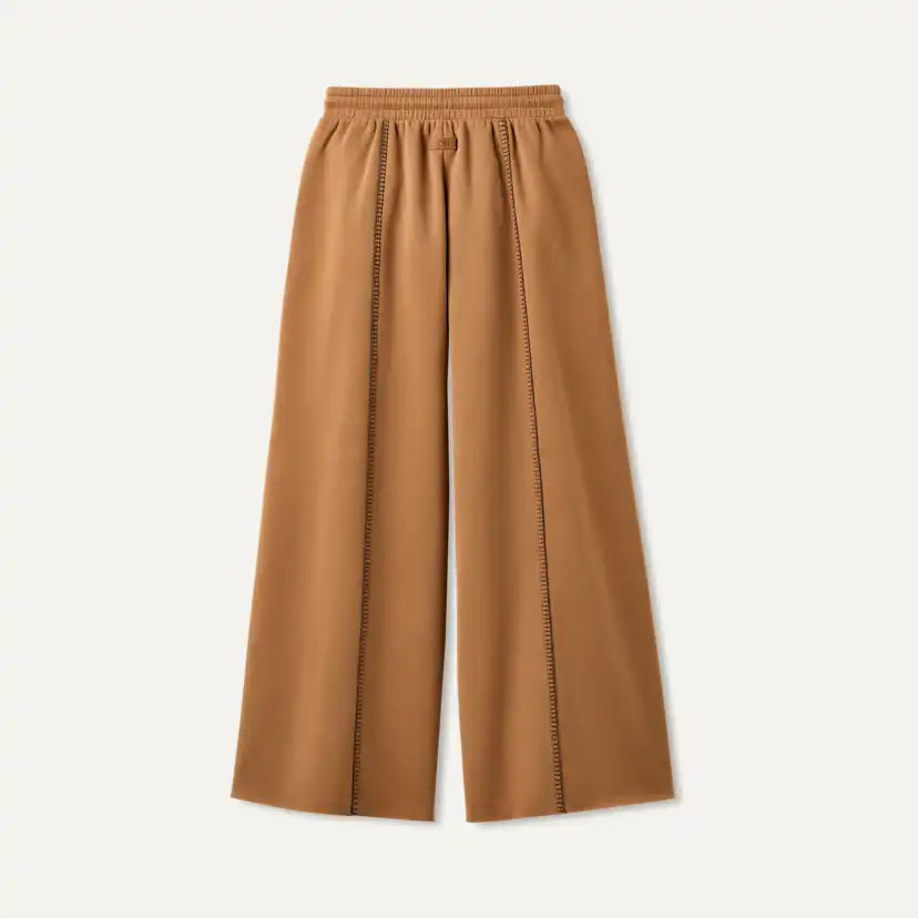 Femme Pantalon large Classic - CHESTNUT