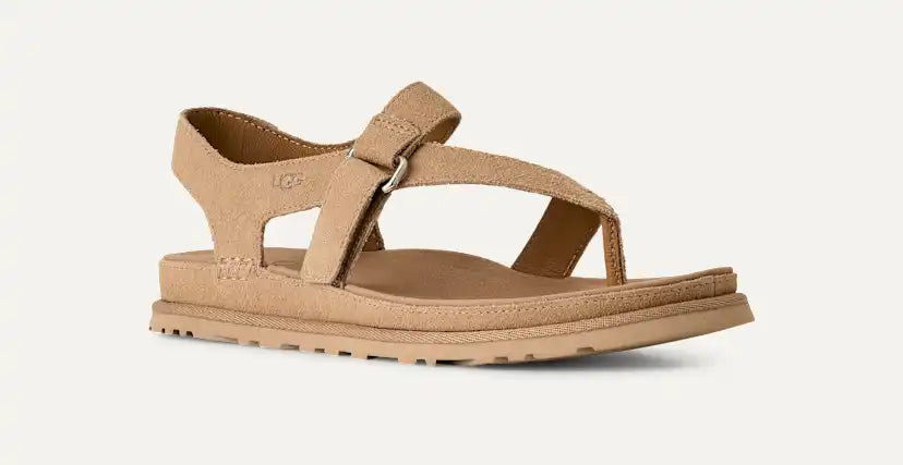 Femme Sandale GoldenGaze Toe Post - SAND