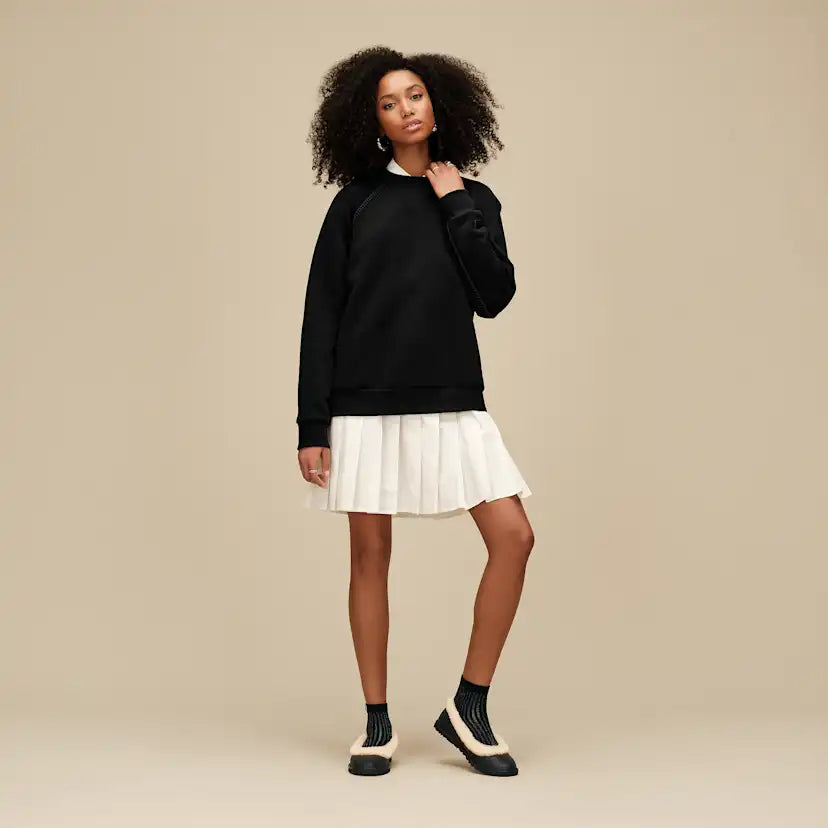 Femme Ballerine en cuir Zora - BLK