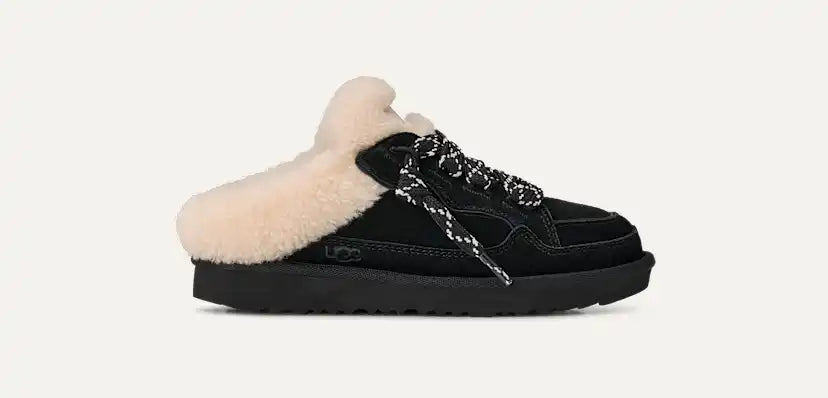 Enfants Basket Lowmel Mule - BLACK