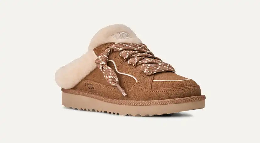 Enfants Basket Lowmel Mule - CHESTNUT
