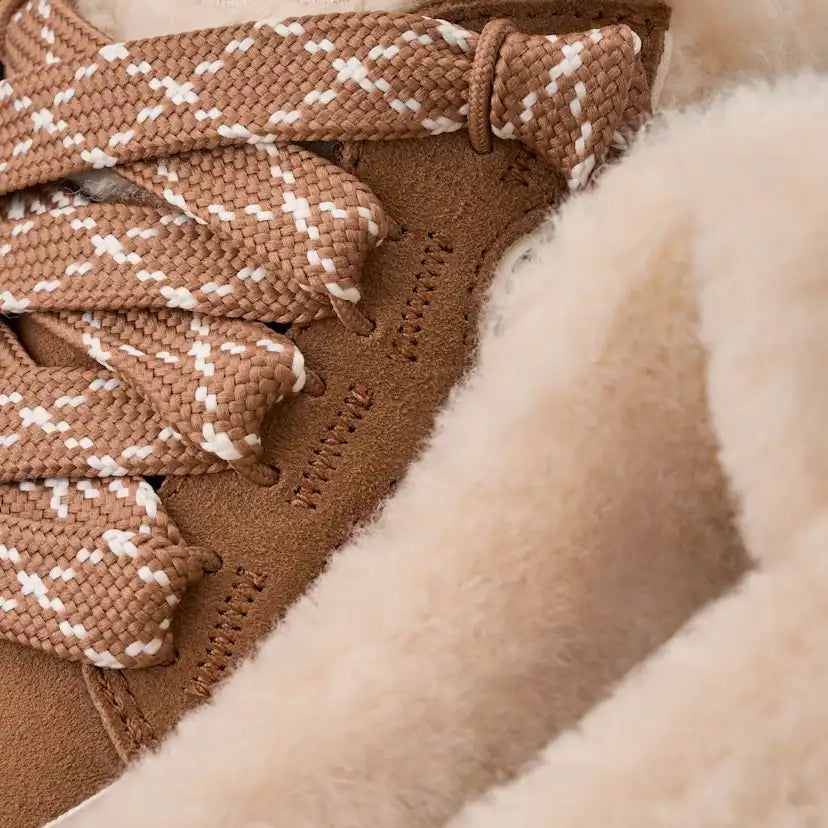 Enfants Basket Lowmel Mule - CHESTNUT