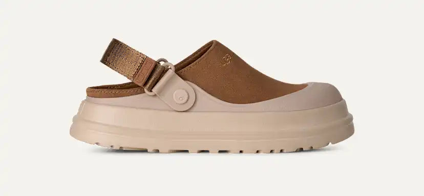 Femme Sabot GoldenGlow en daim - CHESTNUT