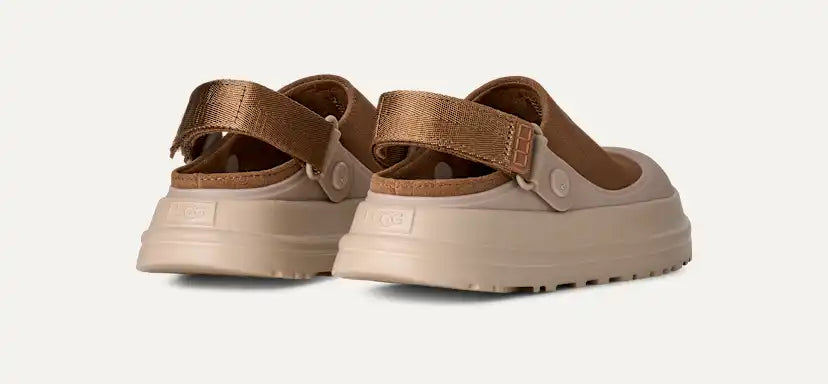 Femme Sabot GoldenGlow en daim - CHESTNUT