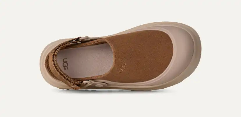 Femme Sabot GoldenGlow en daim - CHESTNUT